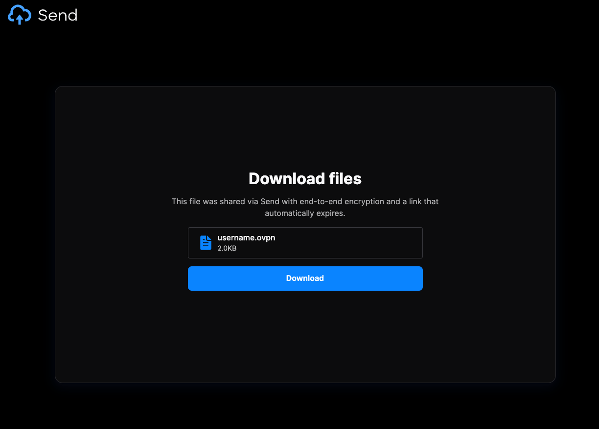 Download the profile