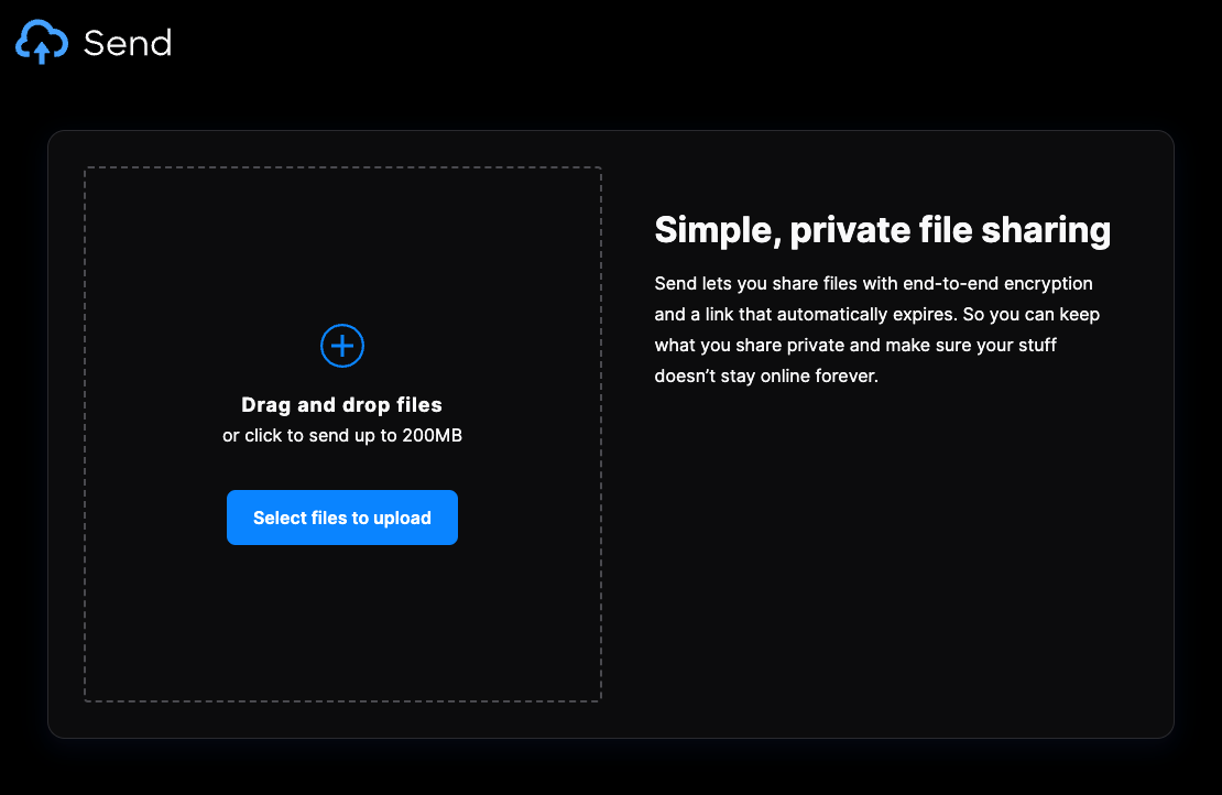 Using the Send File Service